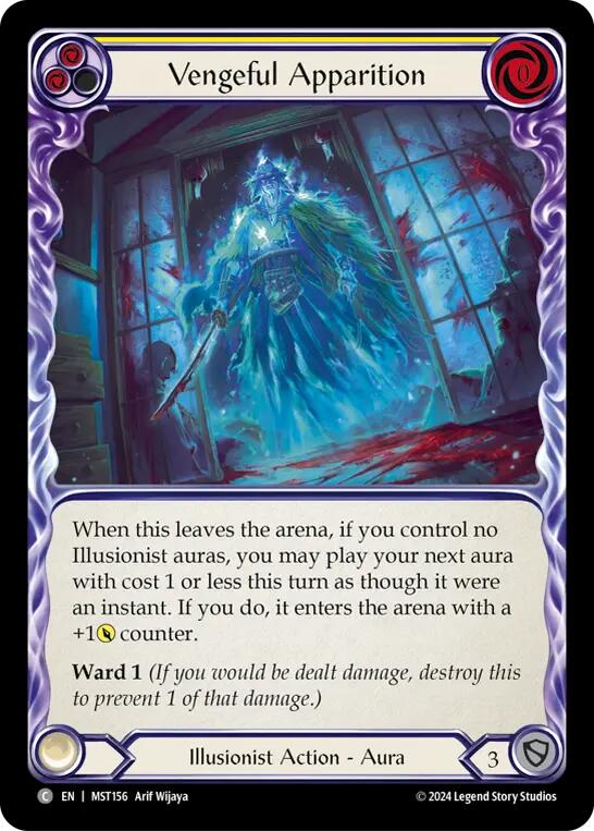 Flesh and Blood TCG: Vengeful Apparition (Yellow) image