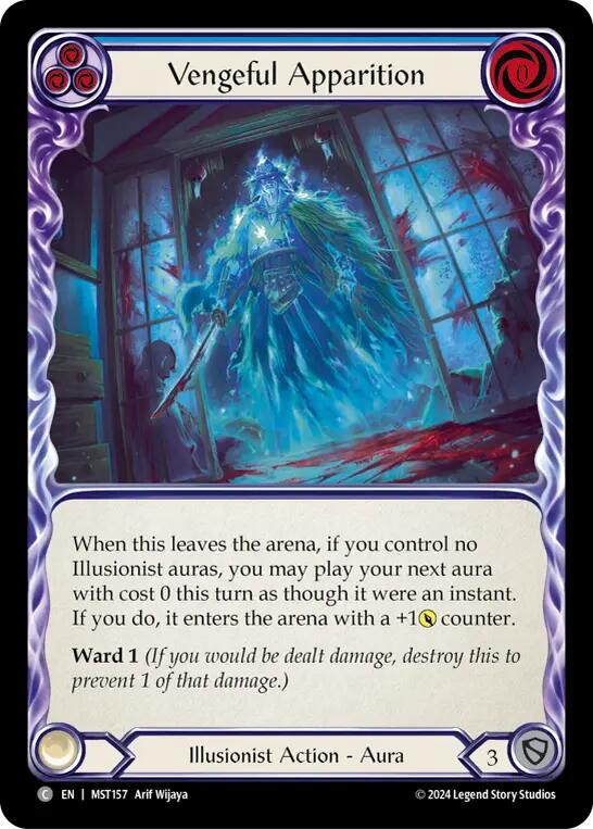 Flesh and Blood TCG: Vengeful Apparition (Blue) image