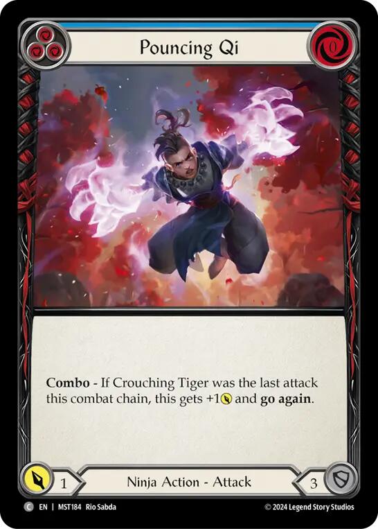 Flesh and Blood TCG: Pouncing Qi (Blue) image