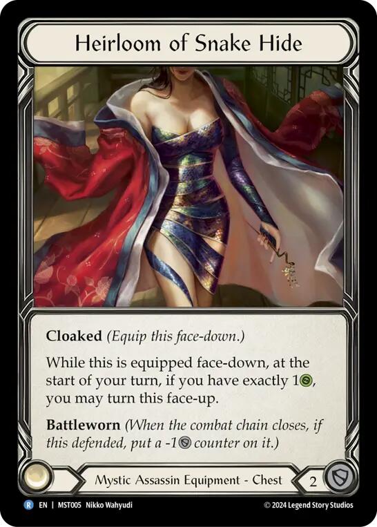 Flesh and Blood TCG: Heirloom of Snake Hide image