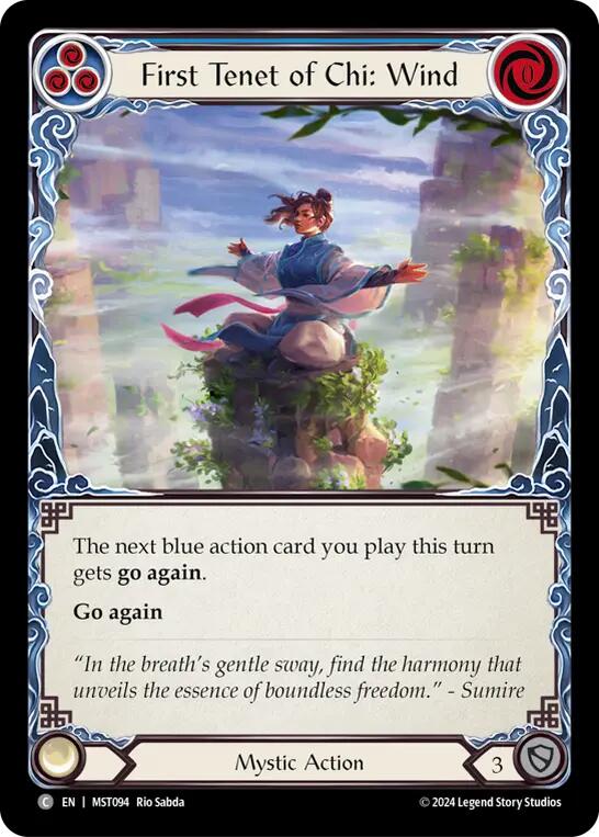Flesh and Blood TCG: First Tenet of Chi: Wind image