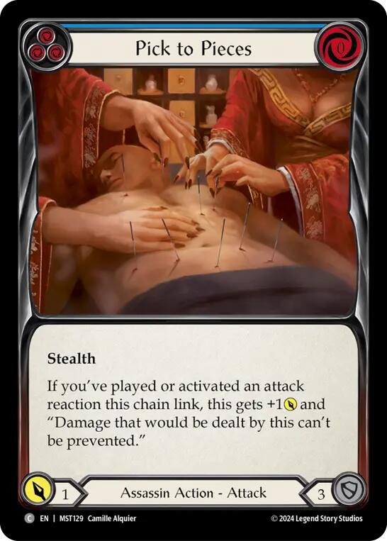 Flesh and Blood TCG: Pick to Pieces (Blue) image