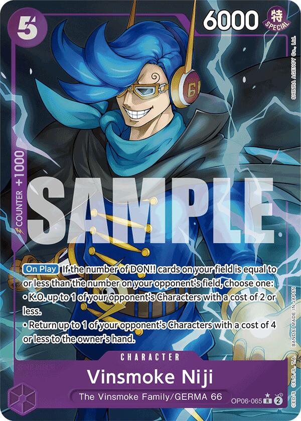 One Piece Card Game: Vinsmoke Niji (OP06-065) (Alternate Art) card image