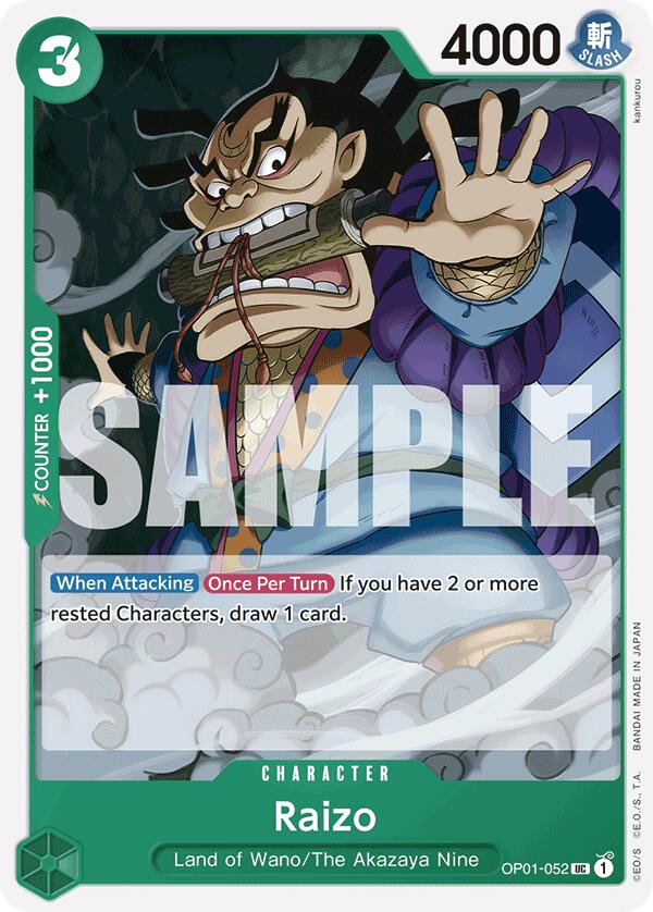 One Piece Card Game: Raizo (Reprint) card image
