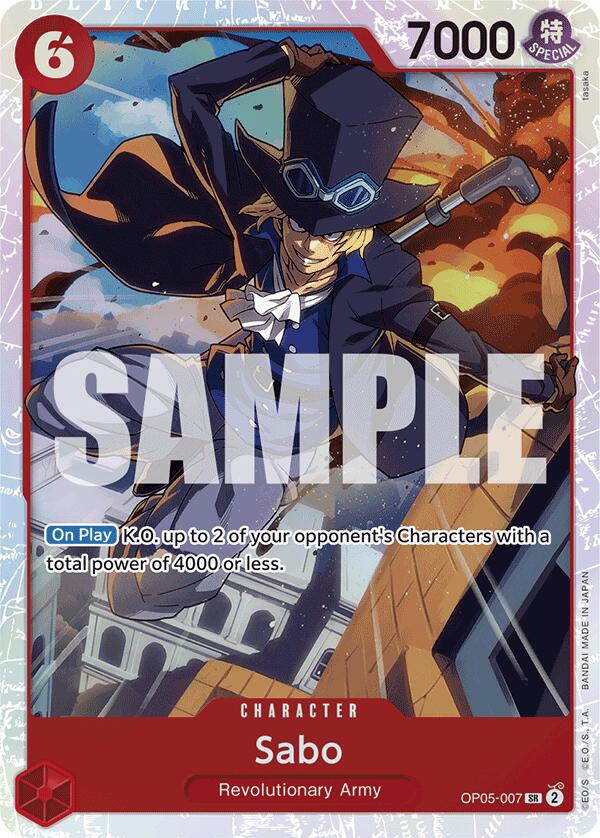 One Piece Card Game: Sabo (OP05-007) (Reprint) card image