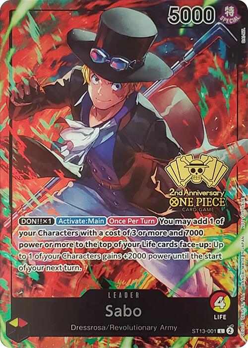 One Piece Card Game: Sabo (2nd Anniversary Tournament) card image