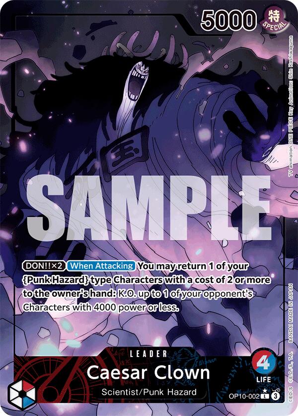 One Piece Card Game: Caesar Clown (002) (Parallel) card image