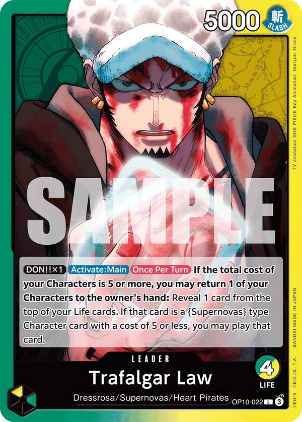 One Piece Card Game: Trafalgar Law (022) card image