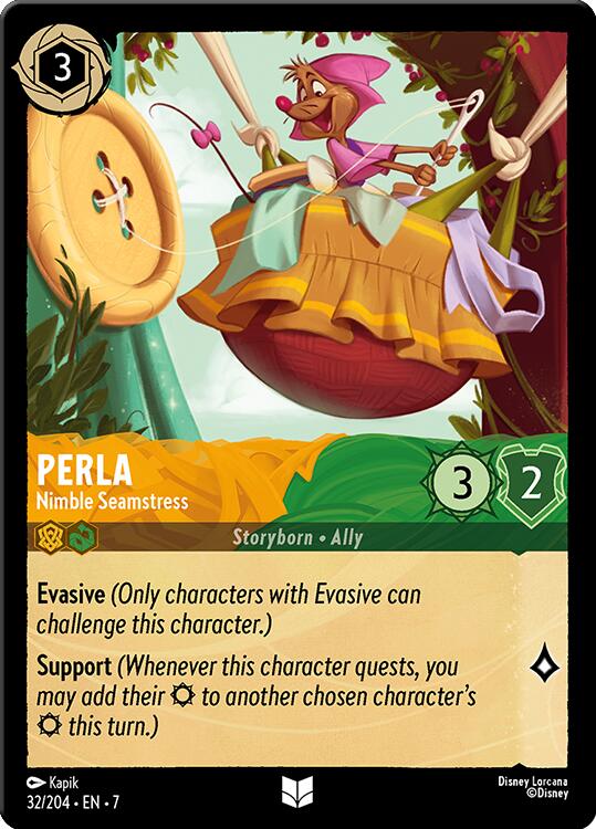 Disney Lorcana: Perla - Nimble Seamstress card image
