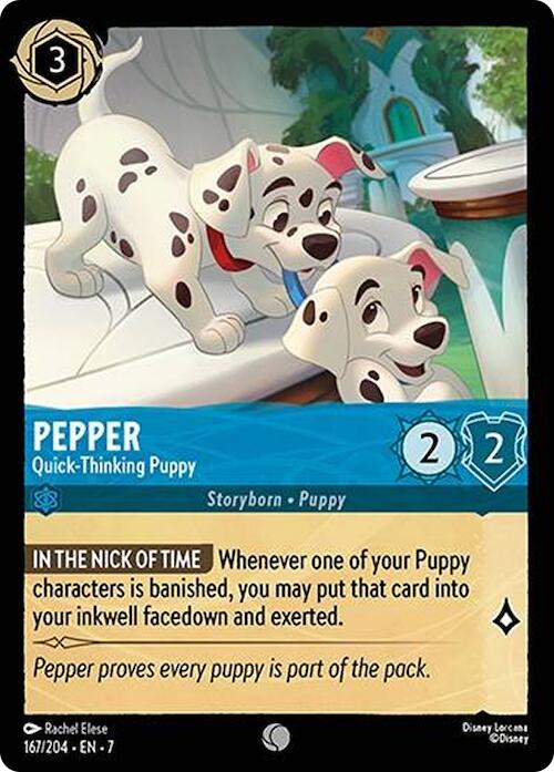 Disney Lorcana: Pepper - Quick-Thinking Puppy card image