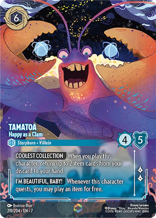 Disney Lorcana: Tamatoa - Happy as a Clam (Enchanted) card image