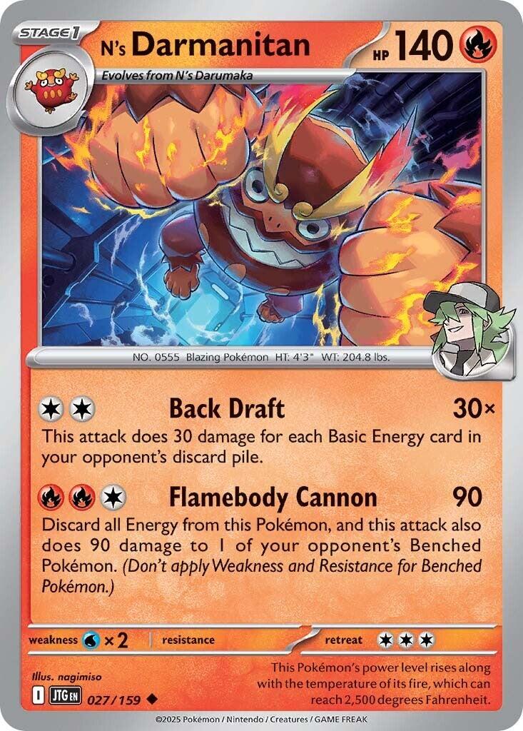 Pokemon: N's Darmanitan - 027/159 card image