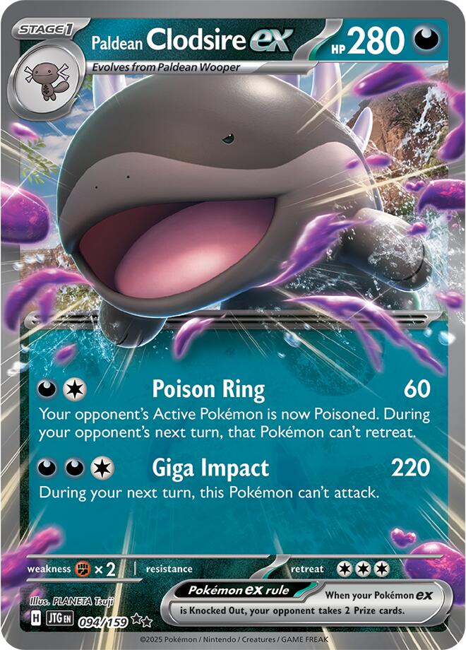 Pokemon: Paldean Clodsire ex card image