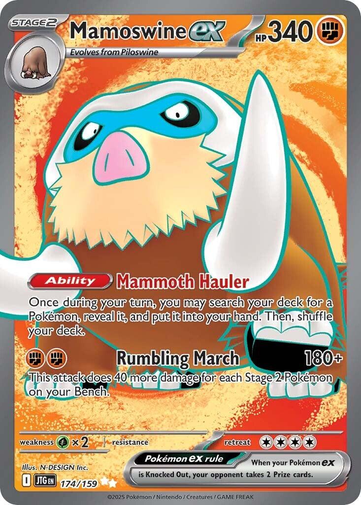 Pokemon: Mamoswine ex - 174/159 card image