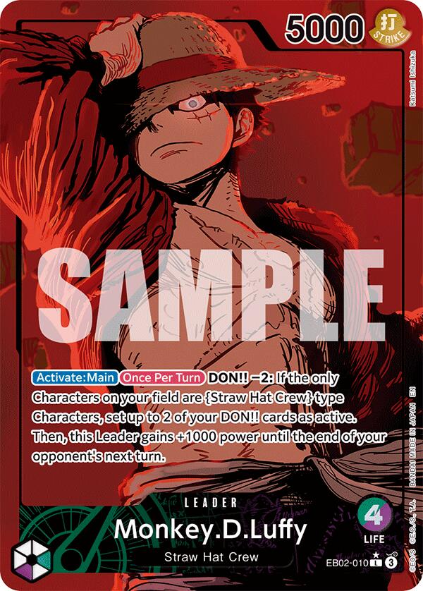 One Piece Card Game: Monkey.D.Luffy (010) (Alternate Art) card image