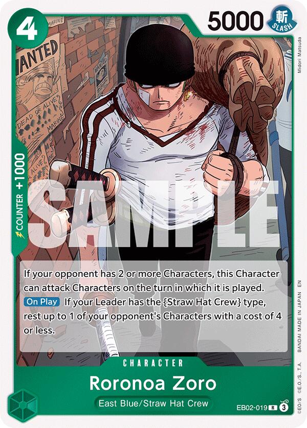 One Piece Card Game: Roronoa Zoro card image
