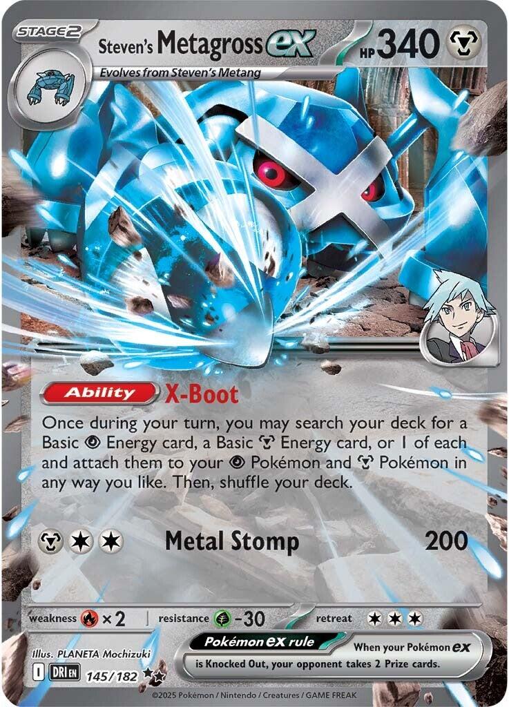 Pokemon: Steven's Metagross ex card image