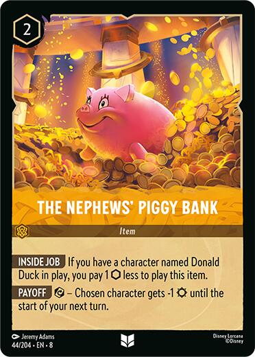 Disney Lorcana: The Nephews' Piggy Bank card image
