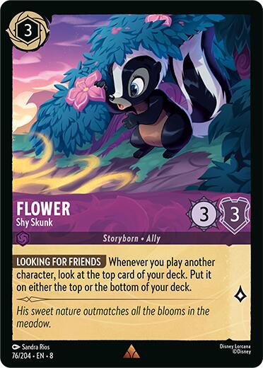 Disney Lorcana: Flower - Shy Skunk card image