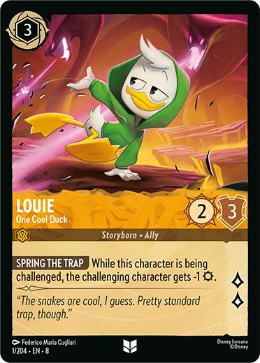 Disney Lorcana: Louie - One Cool Duck card image