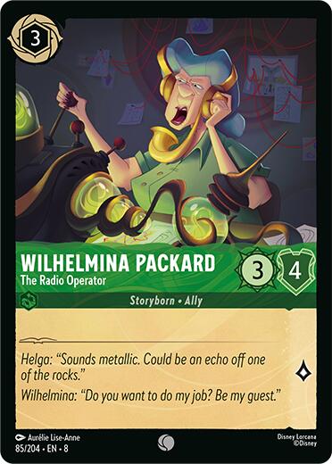 Disney Lorcana: Wilhelmina Packard - The Radio Operator card image