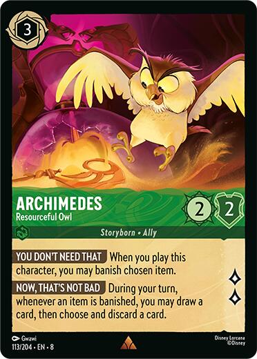 Disney Lorcana: Archimedes - Resourceful Owl card image