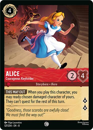 Disney Lorcana: Alice - Courageous Keyholder card image