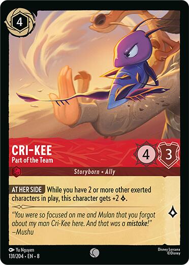 Disney Lorcana: Cri-Kee - Part of the Team card image