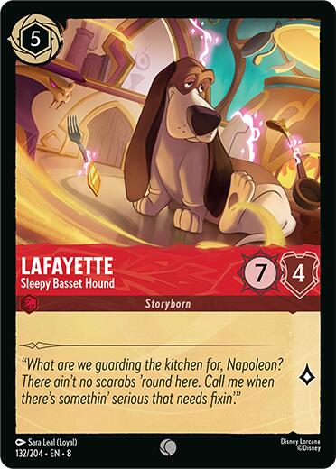 Disney Lorcana: Lafayette - Sleepy Basset Hound card image