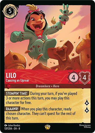 Disney Lorcana: Lilo - Causing an Uproar card image