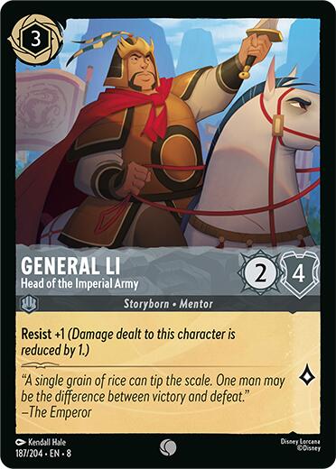 Disney Lorcana: General Li - Head of the Imperial Army card image