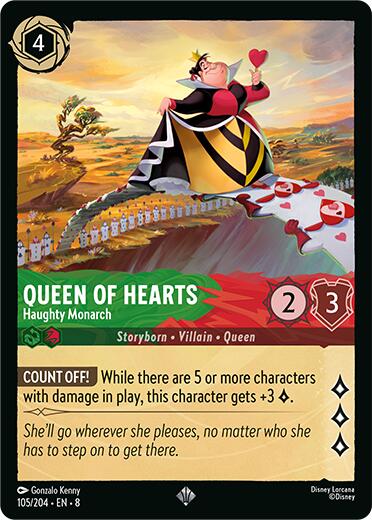 Disney Lorcana: Queen of Hearts - Haughty Monarch card image