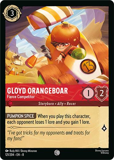 Disney Lorcana: Gloyd Orangeboar - Fierce Competitor card image