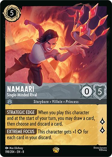 Disney Lorcana - Namaari - Single-Minded Rival - 198/204 – The