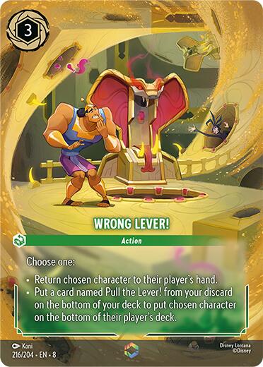 Disney Lorcana: Wrong Lever! (Enchanted) card image