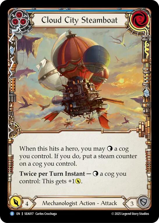 Flesh and Blood TCG: Cloud City Steamboat (Blue) image