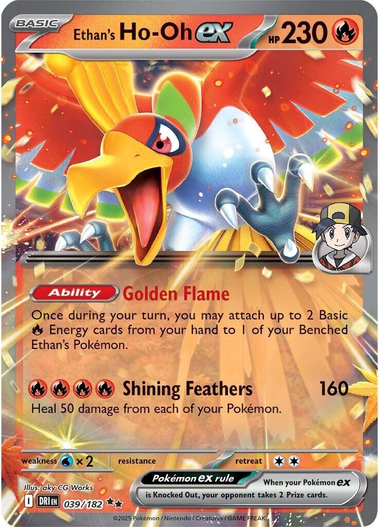 Pokemon: Ethan's Ho-Oh ex - 039/182 card image