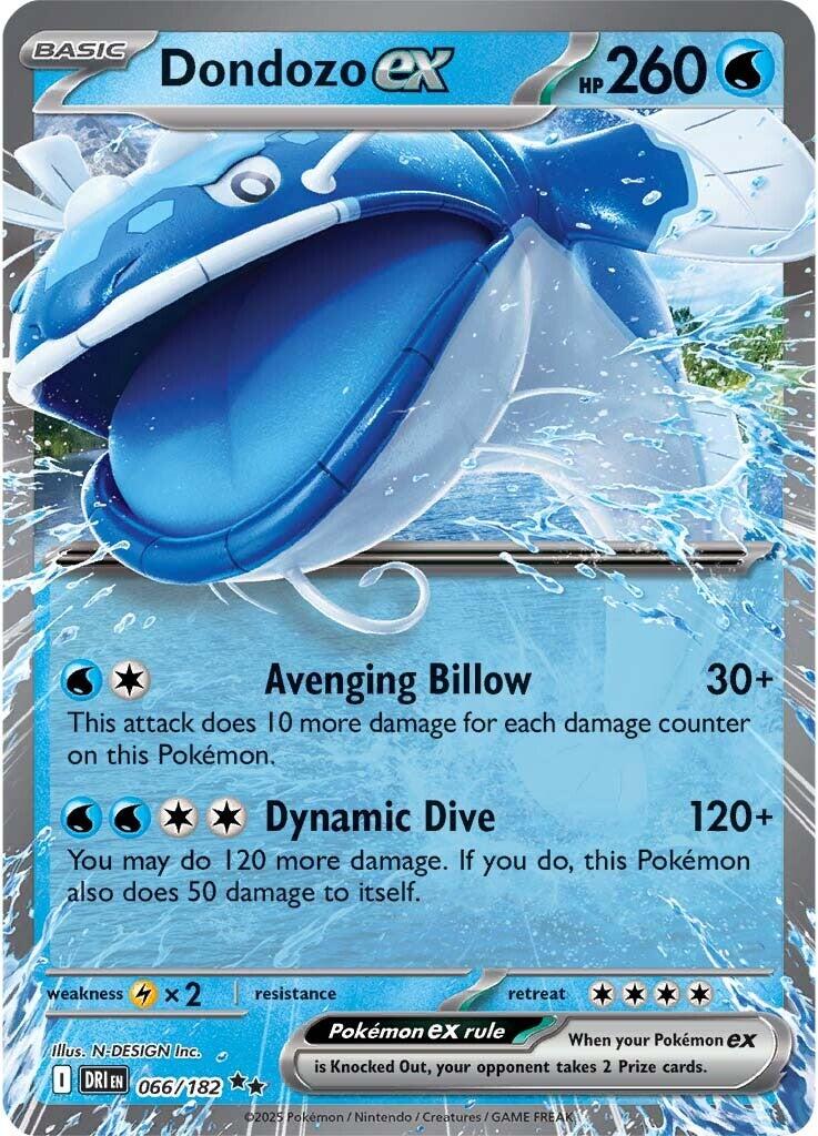 Pokemon: Dondozo ex - 066/182 card image