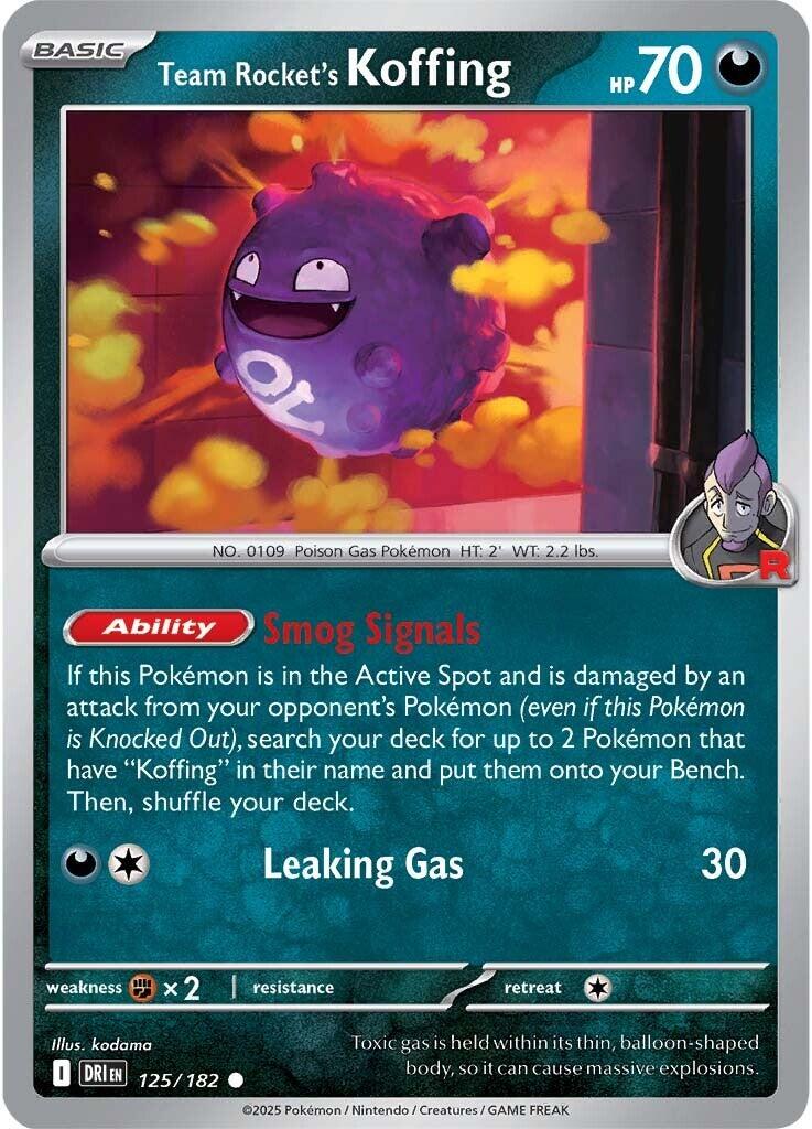 Pokemon: Team Rocket's Koffing card image