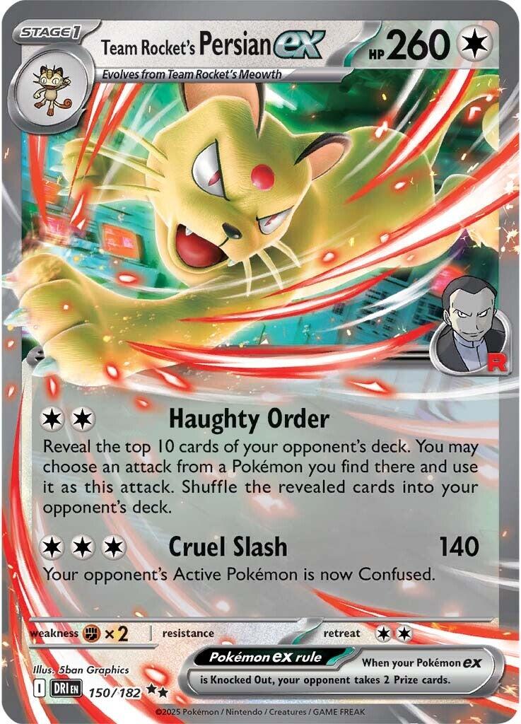 Pokemon: Team Rocket's Persian ex - 150/182 card image