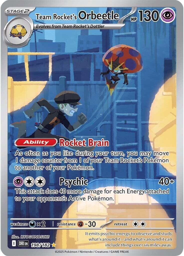 Pokemon: Team Rocket's Orbeetle - 198/182 card image