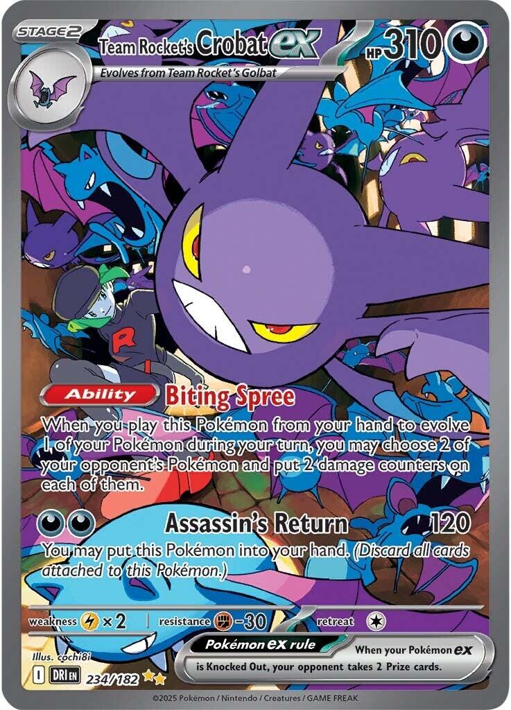 Pokemon: Team Rocket's Crobat ex - 234/182 card image