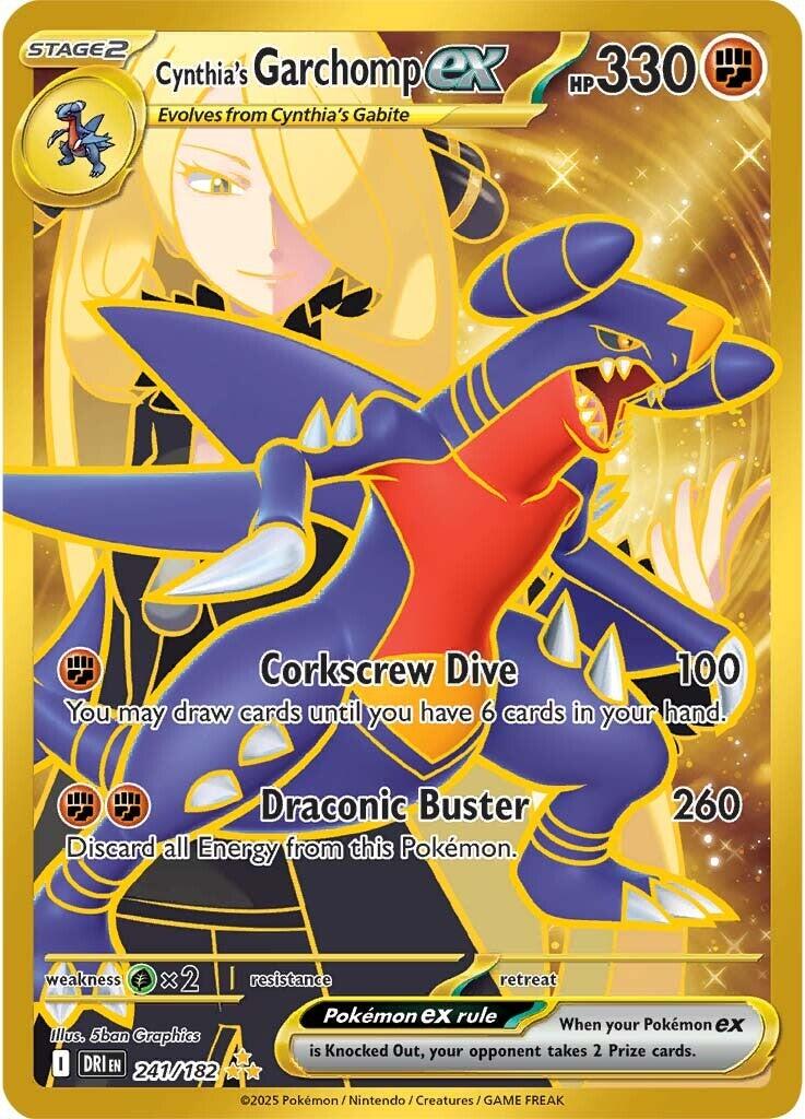 Pokemon: Cynthia's Garchomp ex - 241/182 card image