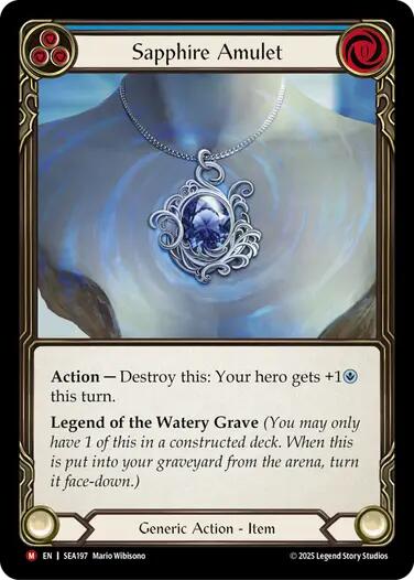 Flesh and Blood TCG: Sapphire Amulet image