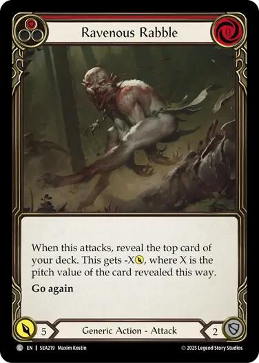 Flesh and Blood TCG: Ravenous Rabble (Red) image