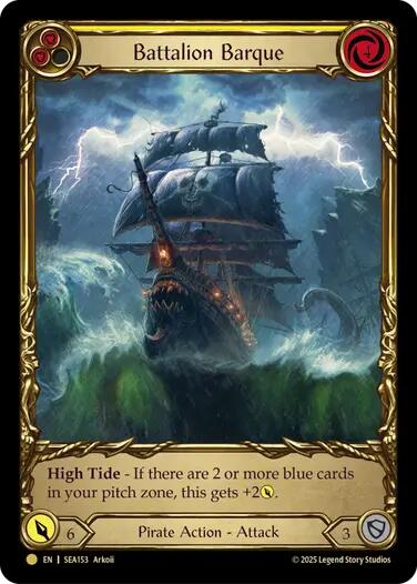 Flesh and Blood TCG: Battalion Barque (Yellow) (Treasure) image