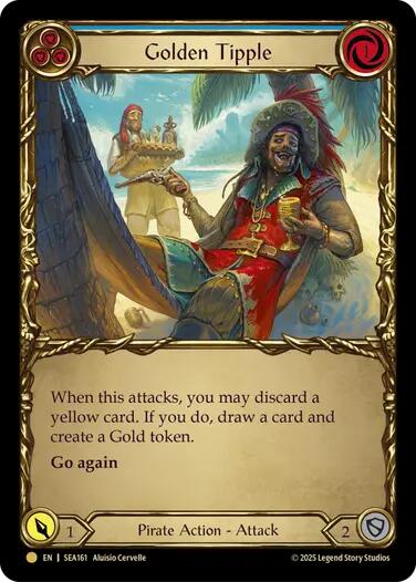 Flesh and Blood TCG: Golden Tipple (Blue) (Treasure) image