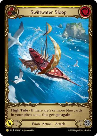 Flesh and Blood TCG: Swiftwater Sloop (Yellow) (Treasure) image