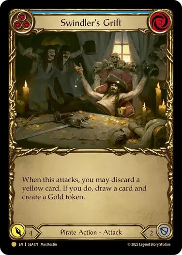 Flesh and Blood TCG: Swindler's Grift (Blue) (Treasure) image