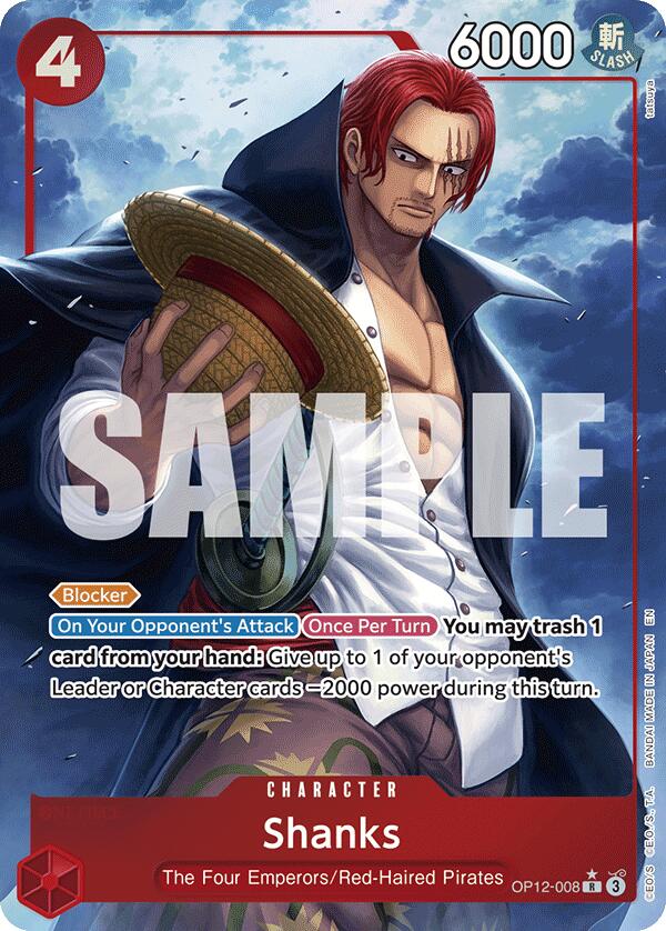 One Piece Card Game: Shanks (008) (Alternate Art) card image